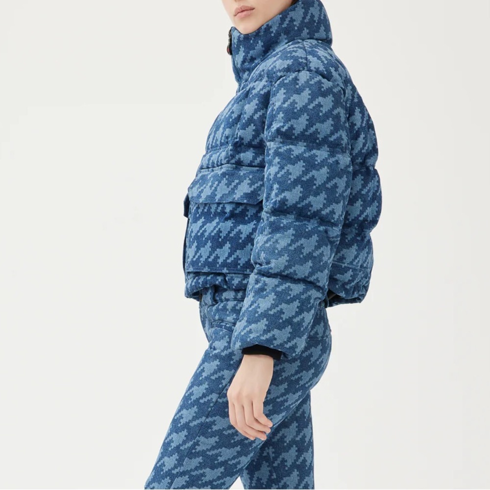 Perfect Moment Navy Houndstooth Ski Jacket - Picture 3 of 13